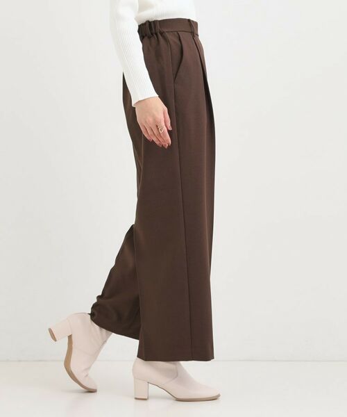 SHOO・LA・RUE / シューラルー パンツ | 【洗える/S-LL/セットアップ可】脚のラインをきれいに魅せる センタープレスワイドパンツ | 詳細2