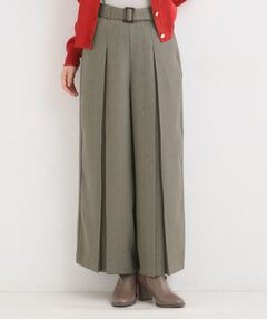 SHOO・LA・RUE / シューラルー パンツ | 【着丈選べる/S-LL】大人のきれいめスタイルに ベルト付きワイドパンツ