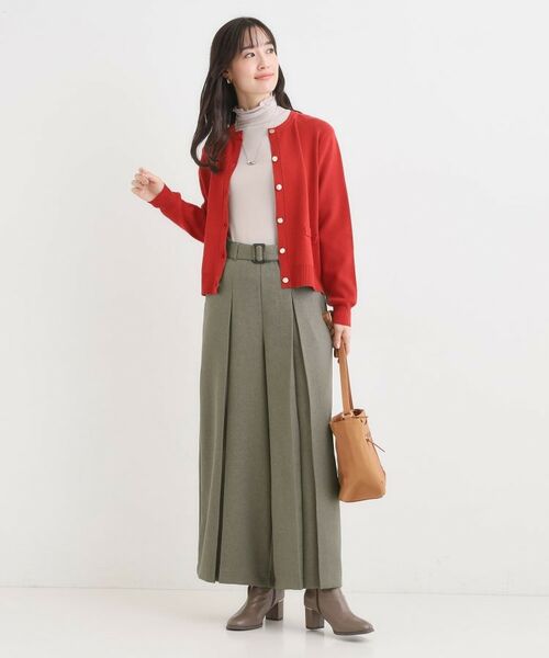 SHOO・LA・RUE / シューラルー パンツ | 【着丈選べる/S-LL】大人のきれいめスタイルに ベルト付きワイドパンツ | 詳細10