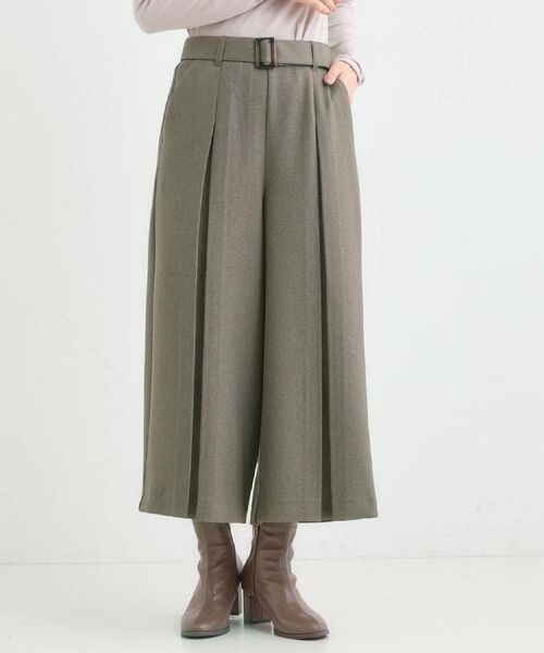 SHOO・LA・RUE / シューラルー パンツ | 【着丈選べる/S-LL】大人のきれいめスタイルに ベルト付きワイドパンツ | 詳細11