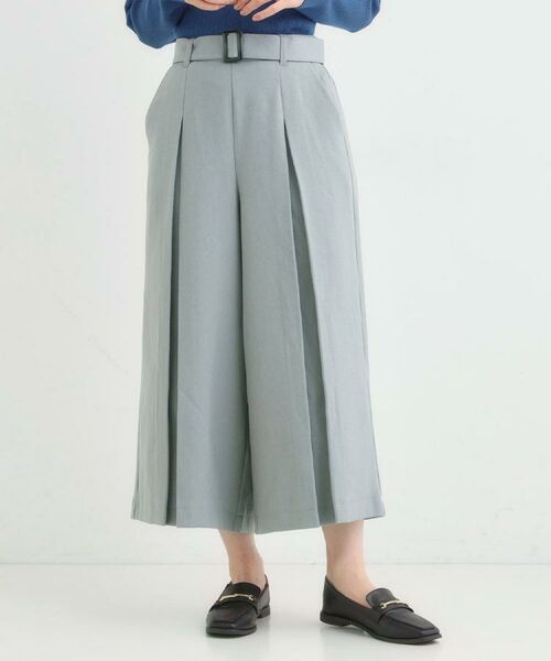 SHOO・LA・RUE / シューラルー パンツ | 【着丈選べる/S-LL】大人のきれいめスタイルに ベルト付きワイドパンツ | 詳細18
