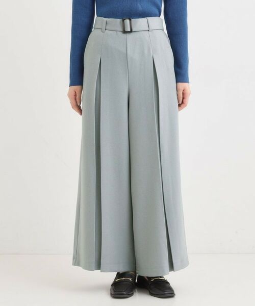 SHOO・LA・RUE / シューラルー パンツ | 【着丈選べる/S-LL】大人のきれいめスタイルに ベルト付きワイドパンツ | 詳細22