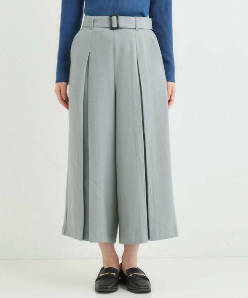 SHOO・LA・RUE / シューラルー パンツ | 【着丈選べる/S-LL】大人のきれいめスタイルに ベルト付きワイドパンツ | 詳細23
