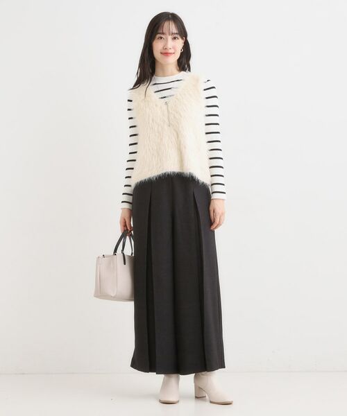 SHOO・LA・RUE / シューラルー パンツ | 【着丈選べる/S-LL】大人のきれいめスタイルに ベルト付きワイドパンツ | 詳細3