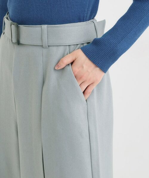 SHOO・LA・RUE / シューラルー パンツ | 【着丈選べる/S-LL】大人のきれいめスタイルに ベルト付きワイドパンツ | 詳細30