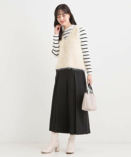 SHOO・LA・RUE / シューラルー パンツ | 【着丈選べる/S-LL】大人のきれいめスタイルに ベルト付きワイドパンツ | 詳細6