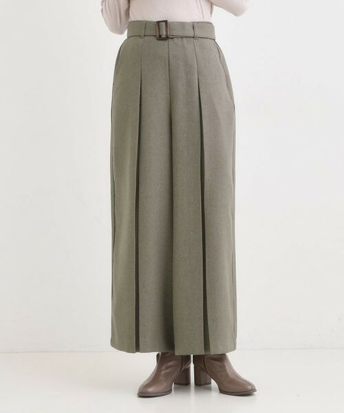 SHOO・LA・RUE / シューラルー パンツ | 【着丈選べる/S-LL】大人のきれいめスタイルに ベルト付きワイドパンツ | 詳細8