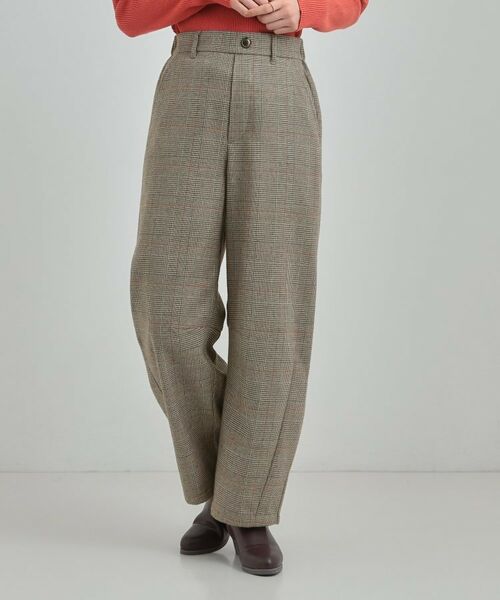 SHOO・LA・RUE / シューラルー パンツ | 【あったか】チェックカーブパンツ | 詳細5