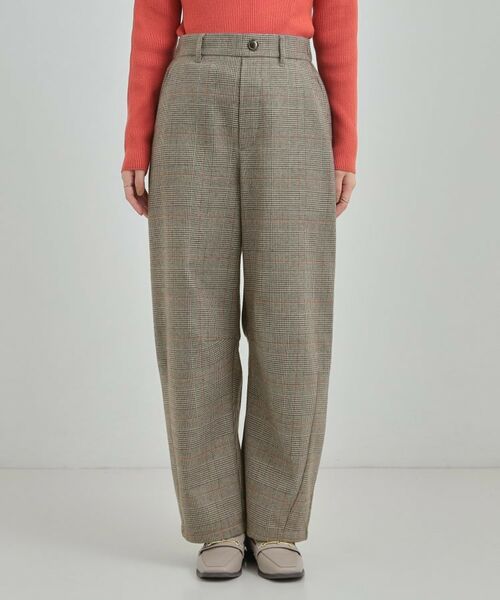 SHOO・LA・RUE / シューラルー パンツ | 【あったか】チェックカーブパンツ | 詳細9