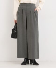 SHOO・LA・RUE / シューラルー ショート・ハーフ・半端丈パンツ | 【着丈選べる】あったかもちもちワイドパンツ