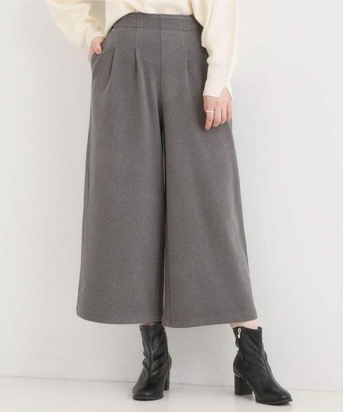 SHOO・LA・RUE / シューラルー ショート・ハーフ・半端丈パンツ | 【着丈選べる】あったかもちもちワイドパンツ | 詳細11