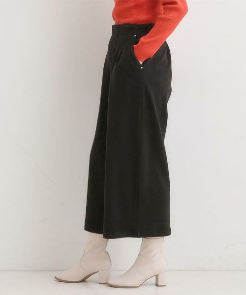 SHOO・LA・RUE / シューラルー ショート・ハーフ・半端丈パンツ | 【着丈選べる】あったかもちもちワイドパンツ | 詳細19