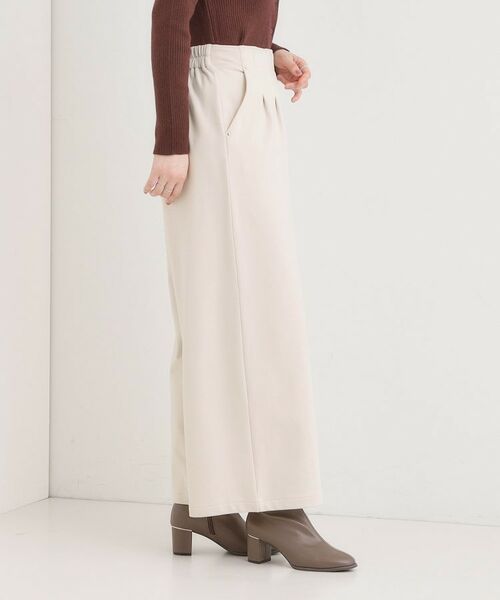 SHOO・LA・RUE / シューラルー ショート・ハーフ・半端丈パンツ | 【着丈選べる】あったかもちもちワイドパンツ | 詳細2