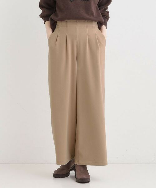 SHOO・LA・RUE / シューラルー ショート・ハーフ・半端丈パンツ | 【着丈選べる】あったかもちもちワイドパンツ | 詳細22