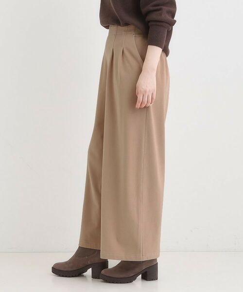 SHOO・LA・RUE / シューラルー ショート・ハーフ・半端丈パンツ | 【着丈選べる】あったかもちもちワイドパンツ | 詳細23