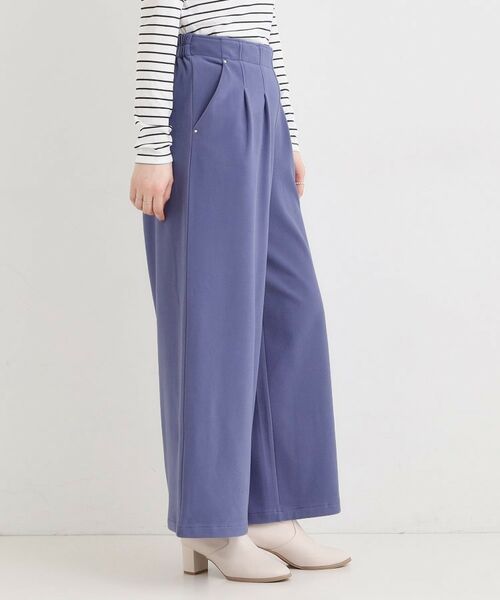 SHOO・LA・RUE / シューラルー ショート・ハーフ・半端丈パンツ | 【着丈選べる】あったかもちもちワイドパンツ | 詳細30