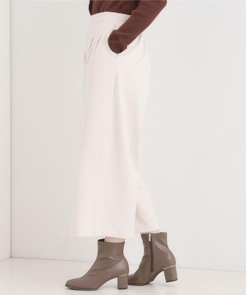 SHOO・LA・RUE / シューラルー ショート・ハーフ・半端丈パンツ | 【着丈選べる】あったかもちもちワイドパンツ | 詳細5