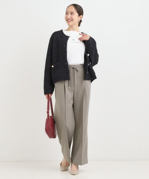 SHOO・LA・RUE / シューラルー パンツ | 【洗濯機可/S-LL】上品シルエットで美しい イージーワイドパンツ | 詳細11