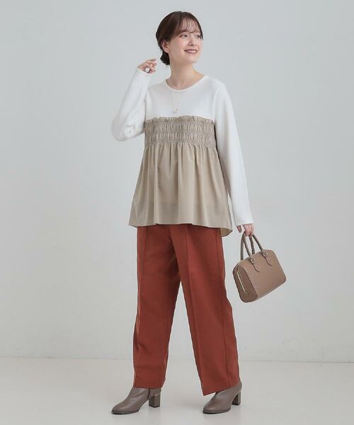 SHOO・LA・RUE / シューラルー パンツ | 【洗濯機可/S-LL】上品シルエットで美しい イージーワイドパンツ | 詳細26