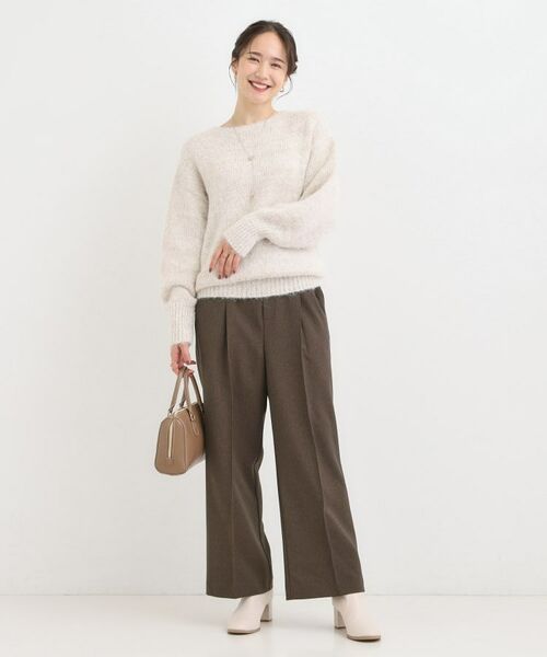 SHOO・LA・RUE / シューラルー パンツ | 【洗濯機可/S-LL】上品シルエットで美しい イージーワイドパンツ | 詳細3