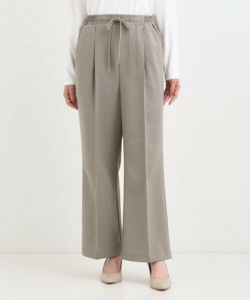 SHOO・LA・RUE / シューラルー パンツ | 【洗濯機可/S-LL】上品シルエットで美しい イージーワイドパンツ | 詳細9