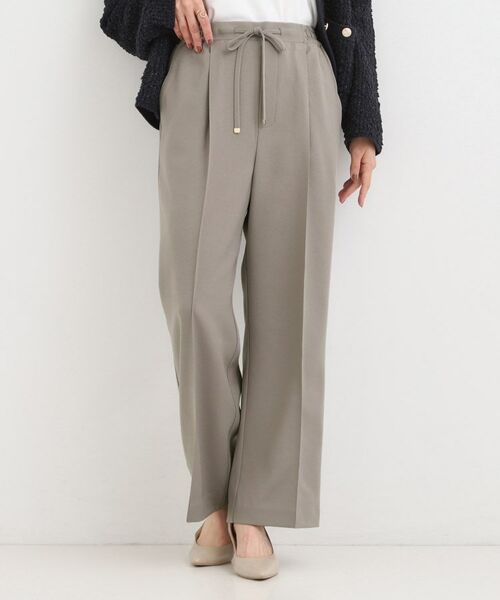 SHOO・LA・RUE / シューラルー パンツ | 【洗濯機可/S-LL】上品シルエットで美しい イージーワイドパンツ(グレー(012))