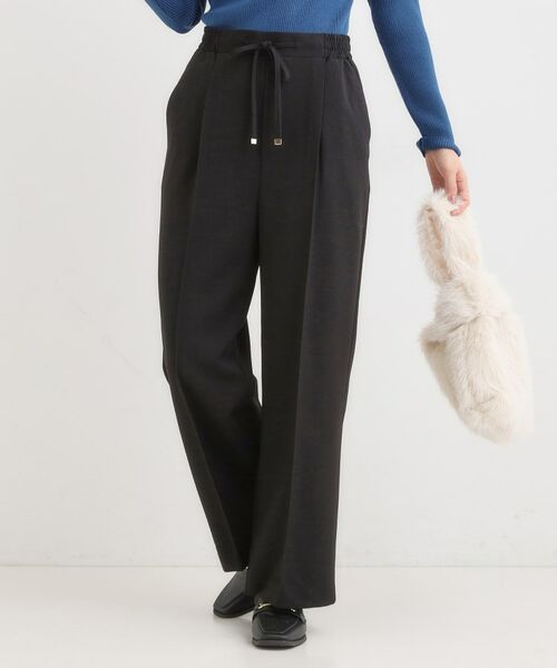 SHOO・LA・RUE / シューラルー パンツ | 【洗濯機可/S-LL】上品シルエットで美しい イージーワイドパンツ(ブラック(019))