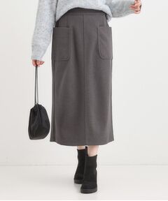 SHOO・LA・RUE / シューラルー ロング・マキシ丈スカート | 【S-LL】あったかすっきり 圧縮ニットナロースカート