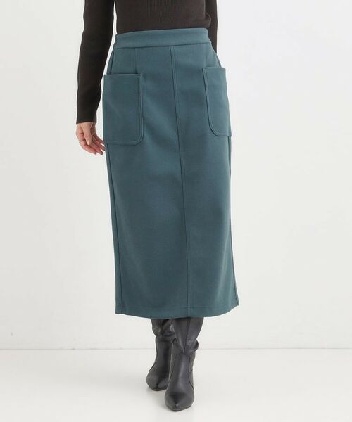 SHOO・LA・RUE / シューラルー ロング・マキシ丈スカート | 【S-LL】あったかすっきり 圧縮ニットナロースカート | 詳細13