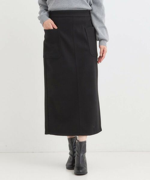 SHOO・LA・RUE / シューラルー ロング・マキシ丈スカート | 【S-LL】あったかすっきり 圧縮ニットナロースカート | 詳細9