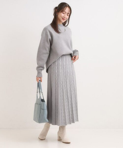 SHOO・LA・RUE / シューラルー ロング・マキシ丈スカート | 【高レビュー/セットアップ可/S-LL】女性らしさ際立つ 洗えるもちもちニットスカート | 詳細15