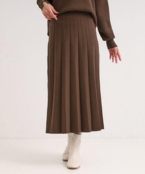 SHOO・LA・RUE / シューラルー ロング・マキシ丈スカート | 【高レビュー/セットアップ可/S-LL】女性らしさ際立つ 洗えるもちもちニットスカート | 詳細5