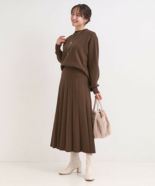 SHOO・LA・RUE / シューラルー ロング・マキシ丈スカート | 【高レビュー/セットアップ可/S-LL】女性らしさ際立つ 洗えるもちもちニットスカート | 詳細7