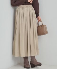 SHOO・LA・RUE / シューラルー ロング・マキシ丈スカート | 【着丈選べる/あったか】秘密のある プリーツスカート