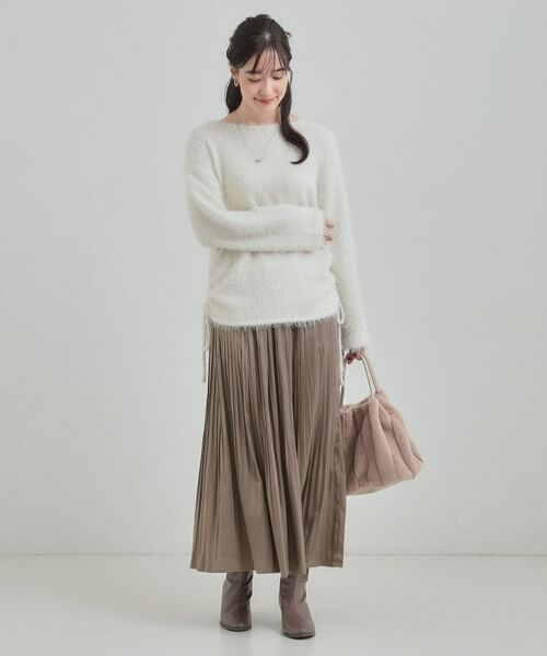 SHOO・LA・RUE / シューラルー ロング・マキシ丈スカート | 【着丈選べる/あったか】秘密のある プリーツスカート | 詳細10