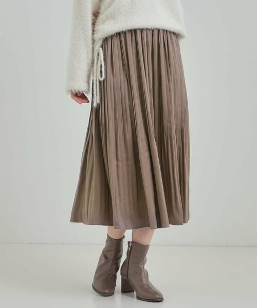 SHOO・LA・RUE / シューラルー ロング・マキシ丈スカート | 【着丈選べる/あったか】秘密のある プリーツスカート | 詳細11