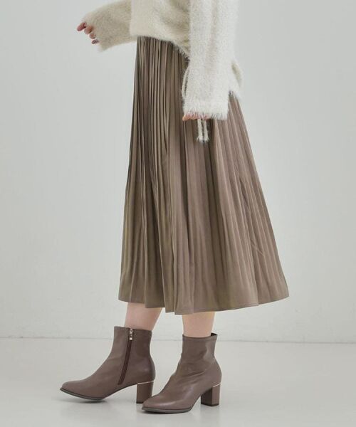 SHOO・LA・RUE / シューラルー ロング・マキシ丈スカート | 【着丈選べる/あったか】秘密のある プリーツスカート | 詳細12