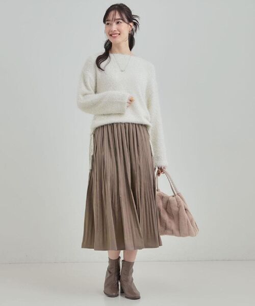 SHOO・LA・RUE / シューラルー ロング・マキシ丈スカート | 【着丈選べる/あったか】秘密のある プリーツスカート | 詳細13