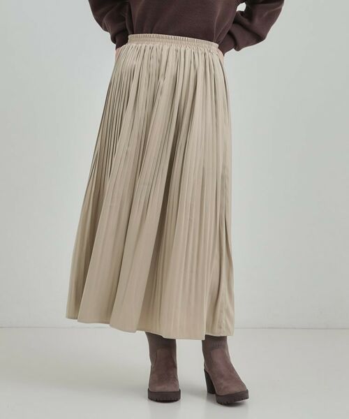 SHOO・LA・RUE / シューラルー ロング・マキシ丈スカート | 【着丈選べる/あったか】秘密のある プリーツスカート | 詳細15
