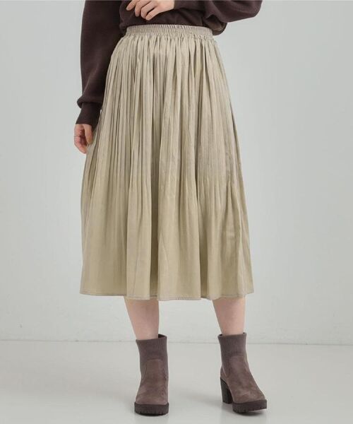 SHOO・LA・RUE / シューラルー ロング・マキシ丈スカート | 【着丈選べる/あったか】秘密のある プリーツスカート | 詳細18