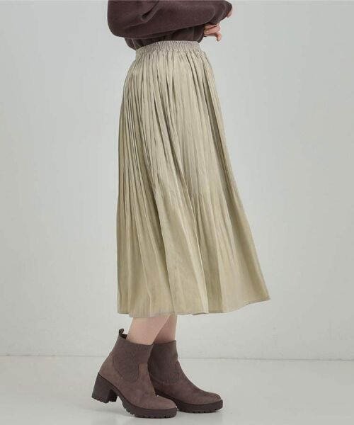 SHOO・LA・RUE / シューラルー ロング・マキシ丈スカート | 【着丈選べる/あったか】秘密のある プリーツスカート | 詳細19