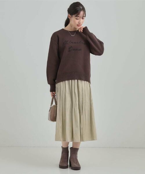 SHOO・LA・RUE / シューラルー ロング・マキシ丈スカート | 【着丈選べる/あったか】秘密のある プリーツスカート | 詳細20