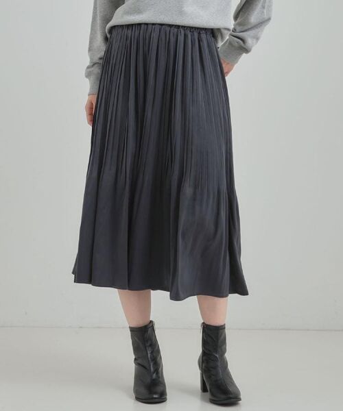 SHOO・LA・RUE / シューラルー ロング・マキシ丈スカート | 【着丈選べる/あったか】秘密のある プリーツスカート | 詳細4