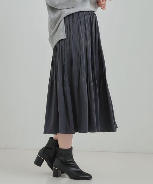 SHOO・LA・RUE / シューラルー ロング・マキシ丈スカート | 【着丈選べる/あったか】秘密のある プリーツスカート | 詳細5