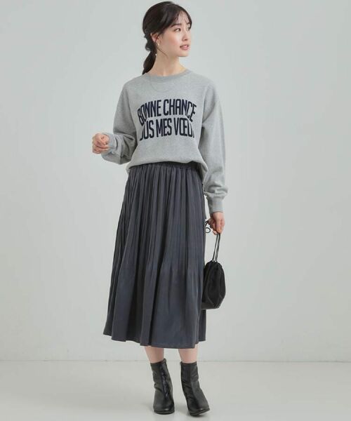 SHOO・LA・RUE / シューラルー ロング・マキシ丈スカート | 【着丈選べる/あったか】秘密のある プリーツスカート | 詳細6