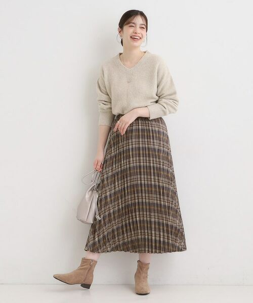 SHOO・LA・RUE / シューラルー ロング・マキシ丈スカート | チェックプリーツスカート | 詳細7