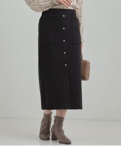 SHOO・LA・RUE / シューラルー スカート | 【S-LL/あったか】すらりときれい見え ベイカー風ナロースカート