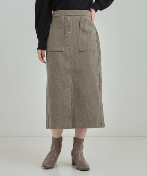 SHOO・LA・RUE / シューラルー スカート | 【S-LL/あったか】すらりときれい見え ベイカー風ナロースカート | 詳細1