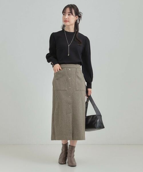 SHOO・LA・RUE / シューラルー スカート | 【S-LL/あったか】すらりときれい見え ベイカー風ナロースカート | 詳細3