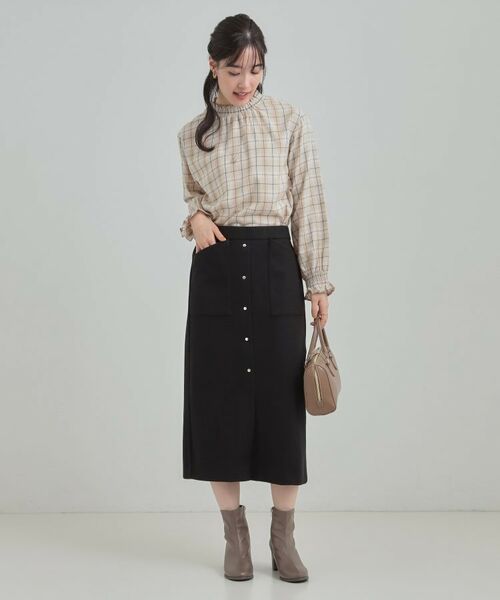 SHOO・LA・RUE / シューラルー スカート | 【S-LL/あったか】すらりときれい見え ベイカー風ナロースカート | 詳細7